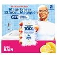 thumbnail image 2 of Mr. Clean Magic Eraser Sponge, Bathroom Cleaner, Soap Scum Shower & Tub Cleaner, 2 in 1 Bath, 2-Count, 2 of 11