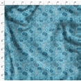 thumbnail image 4 of Soimoi Tissu de Velours Imprimé Floral & Paisley par la Cour 58 Pouces de Large, 4 of 5