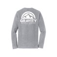 thumbnail image 2 of Gravity Outdoor Co. Chandail à Manches Longues - Gris Athlétique - Logo Blanc - m, 2 of 2