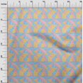 thumbnail image 3 of oneOone Georgette Viscose Yellow Fabric Tribal Craft Projects Decor Fabric Printed By The Yard 42 Inch Wide, 3 of 4