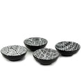 thumbnail image 2 of Hometrends Mini Round Dip Bowl 2oz Asst'd Black & White Pattern, Stoneware, 2 of 3