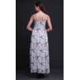 thumbnail image 2 of Bimba Feuilles Sèches et Chardonneret Doré Bimba Imprimée Robe Fluide à Bretelles Spaghetti Froncée pour Femmes - X-Grand, 2 of 7
