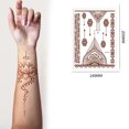 thumbnail image 2 of Red Brown Lace Sticker Water Transfer Sticker Waterproof Body Art Sticker Temporary Skin Art for Women Girls, 2 of 8