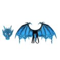 thumbnail image 2 of Dragon Costume Dragon Wing Adults Masquerade Cosplay Dinosaur Set Blue, 2 of 10