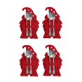 thumbnail image 4 of WHEANG Santa's Plate Set Christmas Gifts Red Folk Bag Tableware Set Xmas Red 4 Pieces, 4 of 7