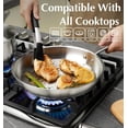 thumbnail image 3 of Koch Systeme CS 8+10 Inch Frying Pans with Non-toxic Stainless Steel for Professional Cooking, 3 of 6