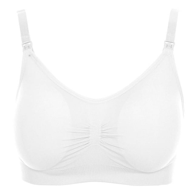 Women‘s Bra Wireless Maternity Seamless Front Buckle Breastfeeding Bra With Pads Plus Size
