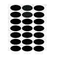 thumbnail image 2 of Topcobe 1 Pcs Kitchen Spice Labels Set for Jar Cans Bottle, Chalkboard Oval Stickers Labels for Pantry Home Office, Black PVC Waterproof Blank Labels for Canisters Container, 2 of 4