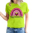 thumbnail image 2 of Meichang Hauts pour Femmes Chemise Tendance de la Saint-Valentin Hauts Mignons Imprimé Cœur Hauts de Vacances Manches Courtes Col Rond Décontracté Chandail Blouses, 2 of 5