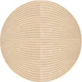 thumbnail image 1 of Ahgly Company Tapis d'Intérieur Ronds Transitionnels Lavables à la Machine Brun Sable Brun, 5 Pieds Rond, 1 of 7