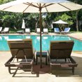 thumbnail image 3 of Costway Base de Parasol de Patio 50 Lb Support de Parasol de Marché Roues Poignée Brun, 3 of 10