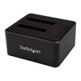 thumbnail image 1 of StarTech.com Dual-Bay USB 3.0 to SATA Hard Drive Docking Station, USB Hard Drive Dock, External 2.53.5 SATA IIIIII, SSDHDD Docking Station, Hot-Swap Hard Drive Bays - Top-Loading - HDD docking station - bays: 2 - 2.5", 3.5" - SATA 6Gb/s - USB 3.0 - black - for P/N: SVA12M5NA, 1 of 2
