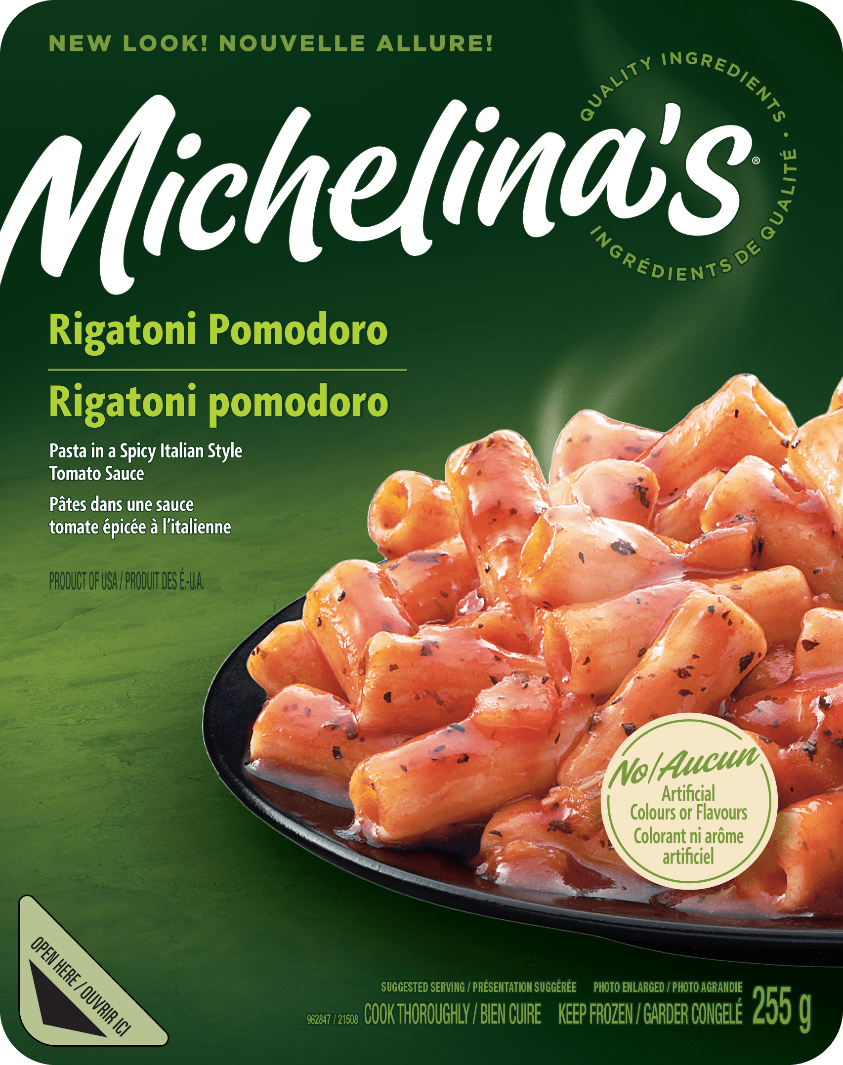 Michelina's Rigatoni Pomodoro Pasta, 255 g