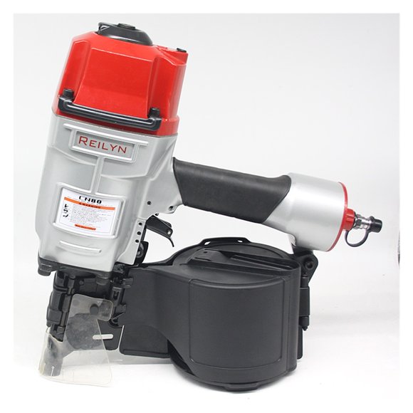 Reilyn Pallet Coil Nailer CN55 CN70 CN80 Pneumatic Air Nailer for wood working furniture roof sheating tool Air nailer tools ,Wide Use