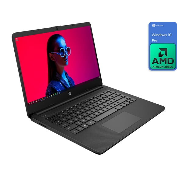 HP 14 Notebook, 14" HD Display, AMD Athlon Silver 3050U Upto 3.2GHz, 16GB RAM, 1TB SSD, Vega 3, HDMI, Card Reader, Wi-Fi, Bluetooth, Windows 10 Pro S