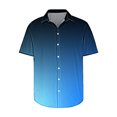 thumbnail image 3 of Plebaso Button down Shirts for Men Short Sleeve Summer Beach Shirts Fashion Gradient Color Mens Shirts, 3 of 5