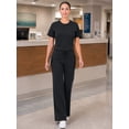 thumbnail image 2 of FLEX SCRUBS™ Ladies Round Neck Scrub Top, 2 of 4