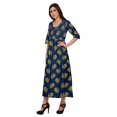 thumbnail image 2 of Moomaya Kurta Imprimé Tunique Longue Hauts Femmes Tenue d'Été Kurti pour Femmes, 2 of 5