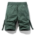 thumbnail image 4 of Birdeem Mens Summer Fashion Solid Color Casual Shorts Multi-Pocket Cargo Shorts, 4 of 12
