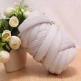 thumbnail image 3 of Chunky Yarn Knitting Arm Knit Soft Yarn 250G for Chunky Yarn DIY Rug Making Sweaters Light Gray, 3 of 9