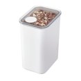 thumbnail image 1 of iDesign Recycled Plastic Large Dry Goods Kitchen Canister with Airtight Lid – 3200mL, White, 1 of 8