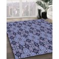 thumbnail image 3 of Ahgly Company Machine Washable Indoor Rectangle Transitional Blue Area Rugs, 8' x 12', 3 of 7