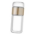 thumbnail image 4 of simhoa Glass Tea Infuser Bottle 350ml Glass Tea Infuser Cup for Office Outdoor Home Champagne Gold, 4 of 8