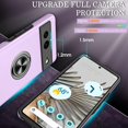 thumbnail image 2 of KOMI Pixel 7 Case, Google Pixel 7 Case with HD Screen Protector, Shockproof Google Pixel 7 Phone Case with 360° Magnetic Ring Holder Kickstand Phone Case for Google Pixel 7 Purple, 2 of 5