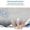 thumbnail image 5 of Extended Large Mouse Pad, Wave Painting Big Gaming Mouse Mat Non-Slip Water-Resistant Rubber Base Computer Keyboard Mouse Mat 31.5X11.8 inch Large Kanagawa Full Desk Mousepad 3D Pattern Keyboard Mat, 5 of 5