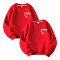thumbnail image 1 of Posijego Lot de 2 Chandails Molletonnés Filles Garçons Col Rond Manches Longues Chandail Enfants Décontracté Athlétique Coton Chandails Molletonnés, 1 of 2