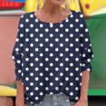 thumbnail image 2 of WRKEKC T-Shirts à Manches Longues pour Femmes, Chemises à Manches Longues pour Femmes, T-shirt Tendance Confortable à Manches Longues à Col Rond Dégradé Imprimé pour Femmes Grande Taille, 2 of 6