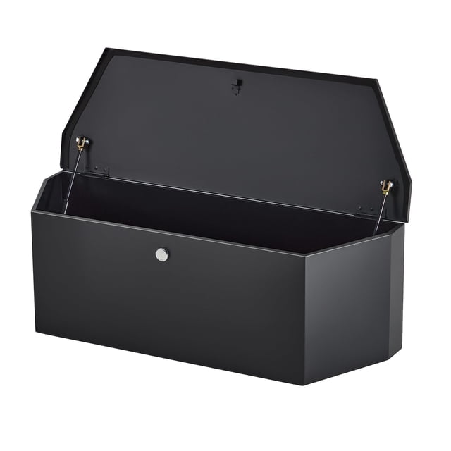 BeesClover Steel Trailer Tongue Box, 36"x12"x12" Heavy Duty Storage With Lock and Keys, Utility Truck Tool Box Storage Organizer, Tool Chest for Pickup Truck Bed, RV