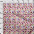thumbnail image 3 of oneOone Velvet Red Fabric Abstract Floral Craft Projects Decor Fabric Printed By The Yard 58 Inch Wide-1ra, 3 of 5