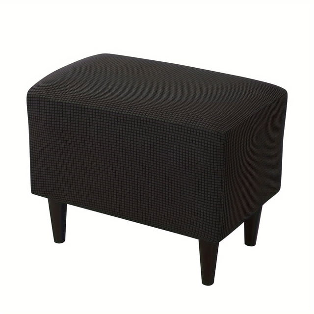 CNKOO 1pc Stretch Ottoman Cover Modern Style Dust-Proof Footstool Slipcover Living Room Decor Home Decor Elastic Ottoman Slipcovers Protective Cover ZZZ