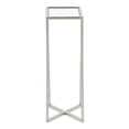 thumbnail image 4 of Kate and Laurel Jaspur Square End Table, 7" x 7" x 21", Silver, Multi-Functional Drink Table and Plant Stand, 4 of 5