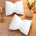 thumbnail image 1 of Dvkptbk Cotton Bow Pillows and Linen Pillow Solid Color Sofa Pillow Cushion Two Purpose Bow Pillow Lumbar Pillow 16X12 Inches Motheres Day Gift Pillow Bedding, 1 of 6