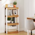 thumbnail image 4 of Costway 2 PCS 4 Tier Bookshelf Wooden Bookcase with Dual Anti-Tipping Kits Open Shelving Unit Natural, 4 of 9