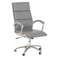 thumbnail image 1 of BBF Studio C High Back Contemporary Faux Leather Executive Office Chair in Gray, 1 of 6