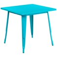 thumbnail image 1 of Bowery Hill 31.5" Square Metal Dining Table in Crystal Blue, 1 of 2