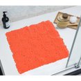 thumbnail image 4 of Bubbles Non-Slip Square Shower Mat Solid Orange 20″L X 20″W, 4 of 4