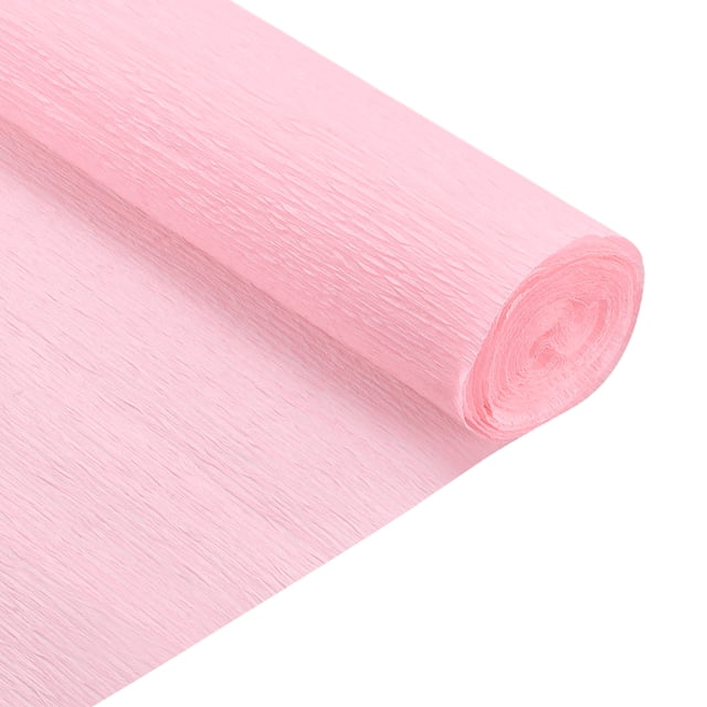 Unique Bargains Crepe Paper Roll Crepe Paper Decoration 7.5ft Long 20 Inch Wide, Light Pink