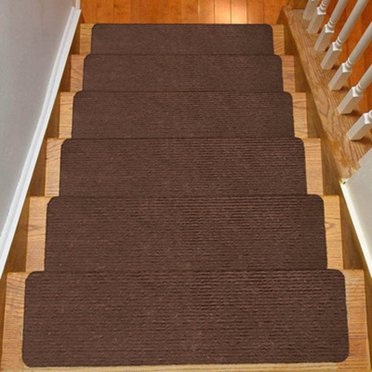Ruibeauty Non-Slip Solid Wood Carpet Stair Treads Floor Stair Protectors Device Wash Mat,30.4x8.0inch