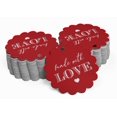 thumbnail image 2 of Inkdotpot 50 Pack Made With Love Text Favor Paper Tags Craft Real Silver Foil Hang Tags, 2 of 6