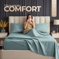 thumbnail image 4 of Beddora Lightweight Microfiber Sheet Set – Soft, Breathable, Quick-Dry & Wrinkle-Resistant – Includes Flat Sheet, Fitted Sheet & Pillowcases – Twin – Harbor Grey, 4 of 9