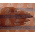 thumbnail image 4 of oneOone Viscose Chiffon Fabric Leaves & Lotus Block Printed Craft Fabric BTY 42 Inch Wide, 4 of 4