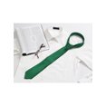 thumbnail image 5 of INSPIRE CHIC Men's Solid Color Narrow Stripes Necktie Graduation Suit Formal Ties Green, 5 of 5