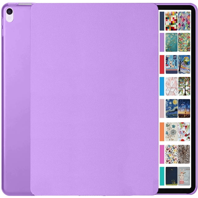 iPad Pro 12.9 2e Gén. 2017 Étui Rigide Arrière A1670 MQDC2LL/A MQDD2LL/A MQDA2LL/A A1671 MP6H2LL/A MP6J2LL/A MP6G2LL/A MPL02LL/A MPL12LL/A MPKY2LL/A A1821 MQEF2LL/A MQED2LL/A MQEK2LL/A - Violet