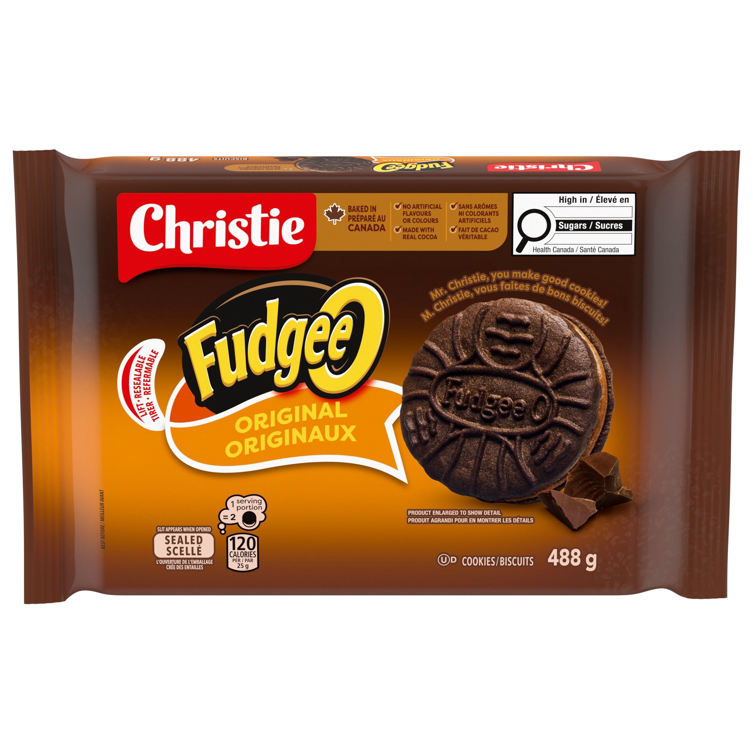 Fudgee-O Chocolatey Creme Filled Sandwich Cookies