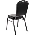 thumbnail image 4 of NPS 9300 Series 37" Metal and Deluxe Vinyl Stack Chair in Panther Black, 4 of 5