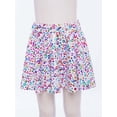 thumbnail image 2 of Lejafay Girls Flared Pleated A-Line Skirts Shiny Metallic Dance Performance Costume Cheerleading Uniform Colorful L, 2 of 7